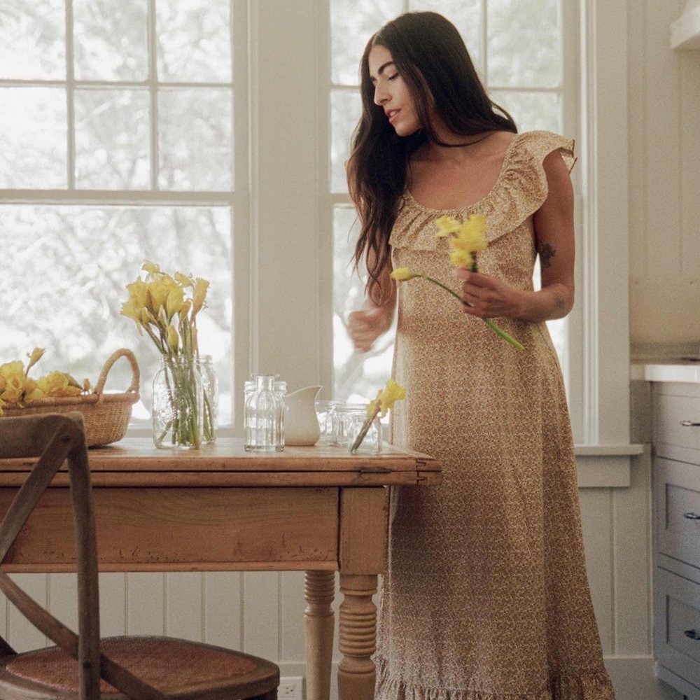Christy Dawn Colette dress in Daffodil